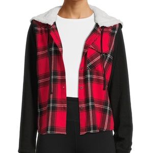 Junior’s Red & Black Plaid Flannel